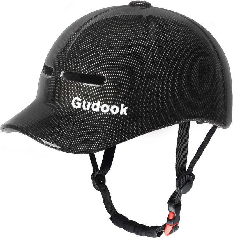 Gudook Adult Bike Helmets for Men - Women Bicycle Helmet - Certified Comfort Lightweight Adjustable Baseball Cap Style Cycling Helmet for Urban Commuter Road Biking Scooter - Image 1
